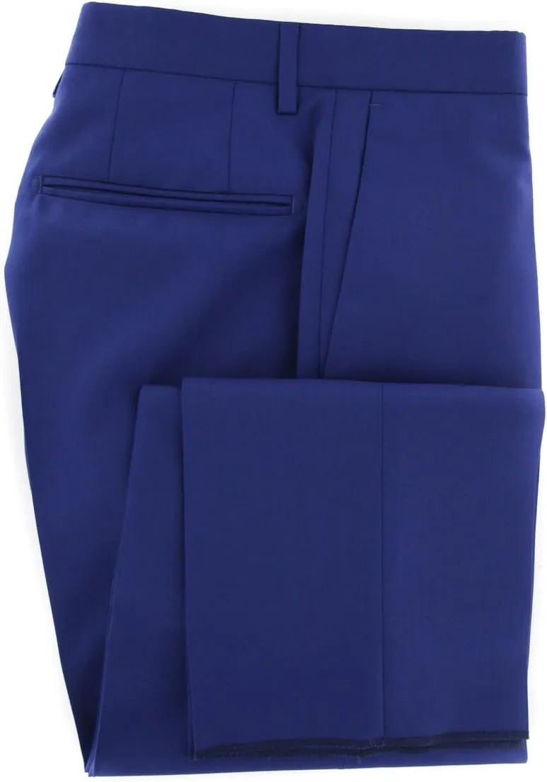 Incotex Blue Solid Pants - Slim