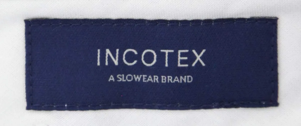 Incotex Blue Solid Pants - Slim