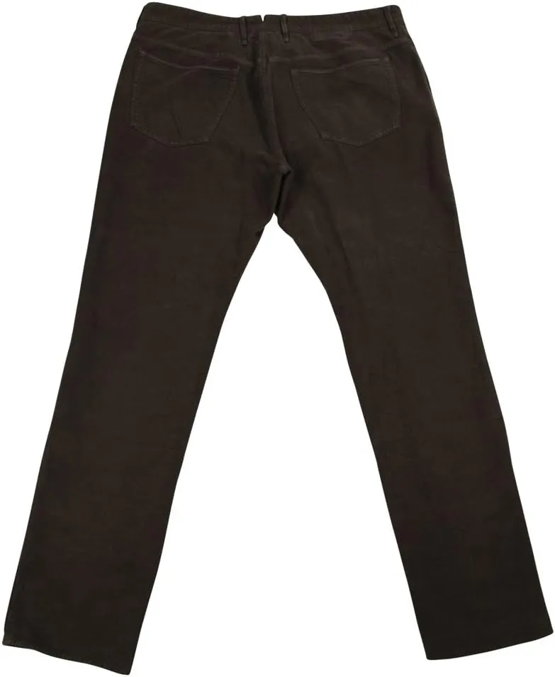 Incotex Brown Solid Pants - Slim