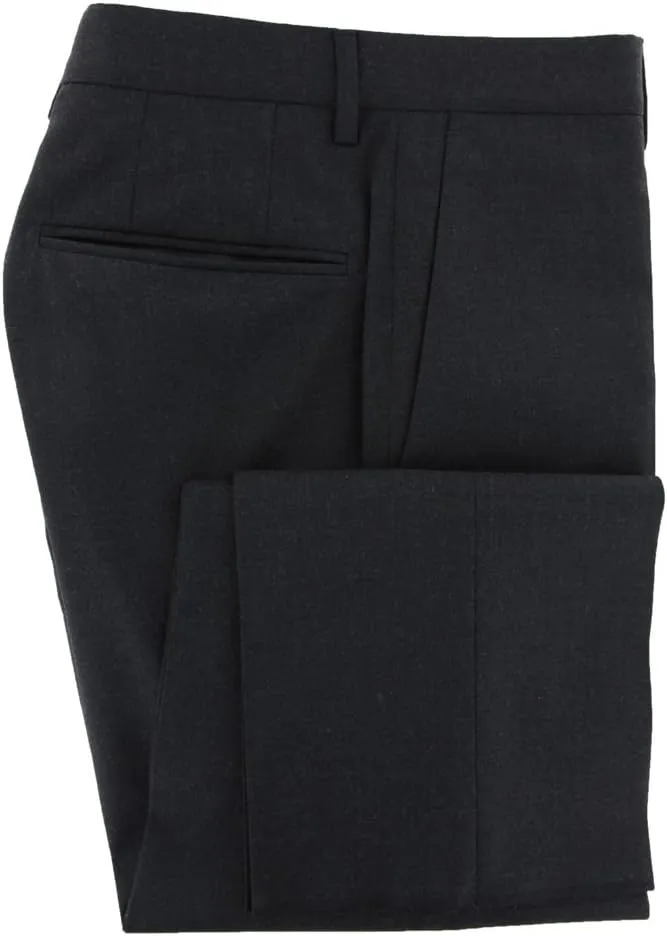 Incotex Charcoal Gray Solid Pants - Extra Slim