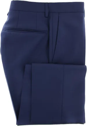 Incotex Dark Blue Solid Pants - Slim