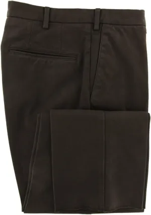 Incotex Dark Brown Solid Pants - Extra Slim