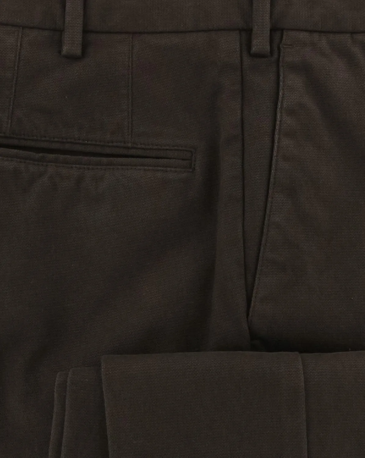 Incotex Dark Brown Solid Pants - Extra Slim