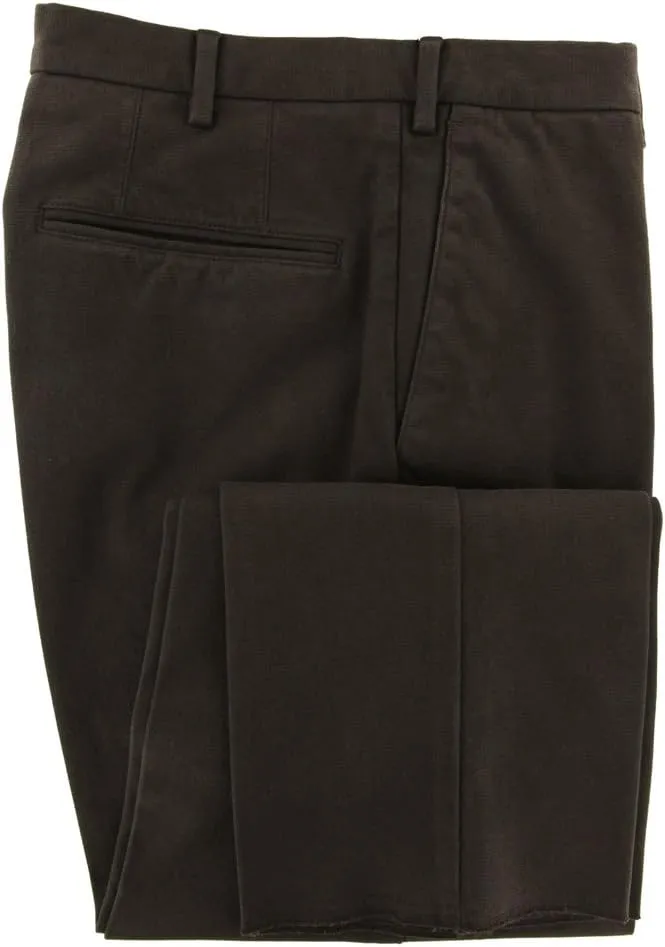 Incotex Dark Brown Solid Pants - Extra Slim