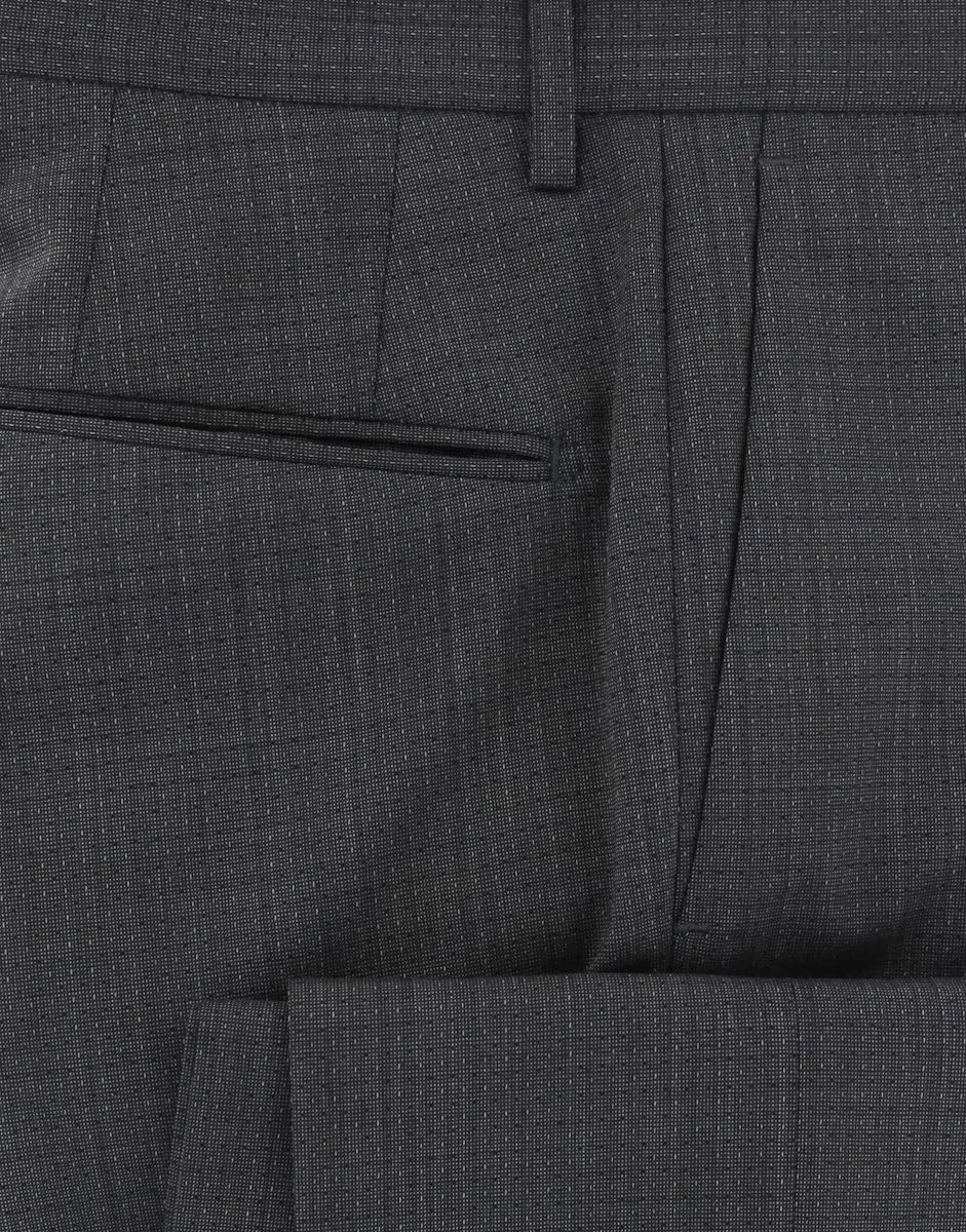 Incotex Dark Gray Solid Pants - Slim