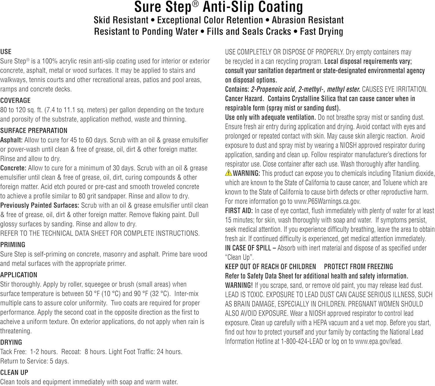 INSL-X Sure Step Knight Gray, Gallon