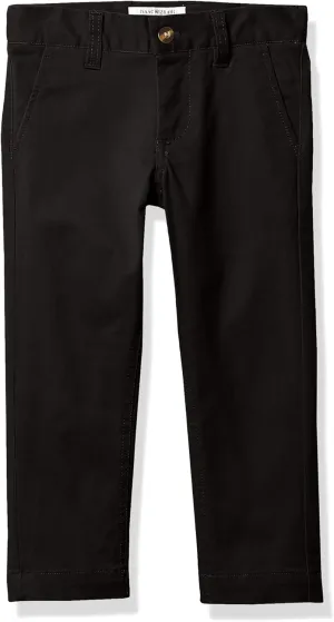 Isaac Mizrahi Boy's Slim Fit Adjustable Waist Stretch Cotton Pant