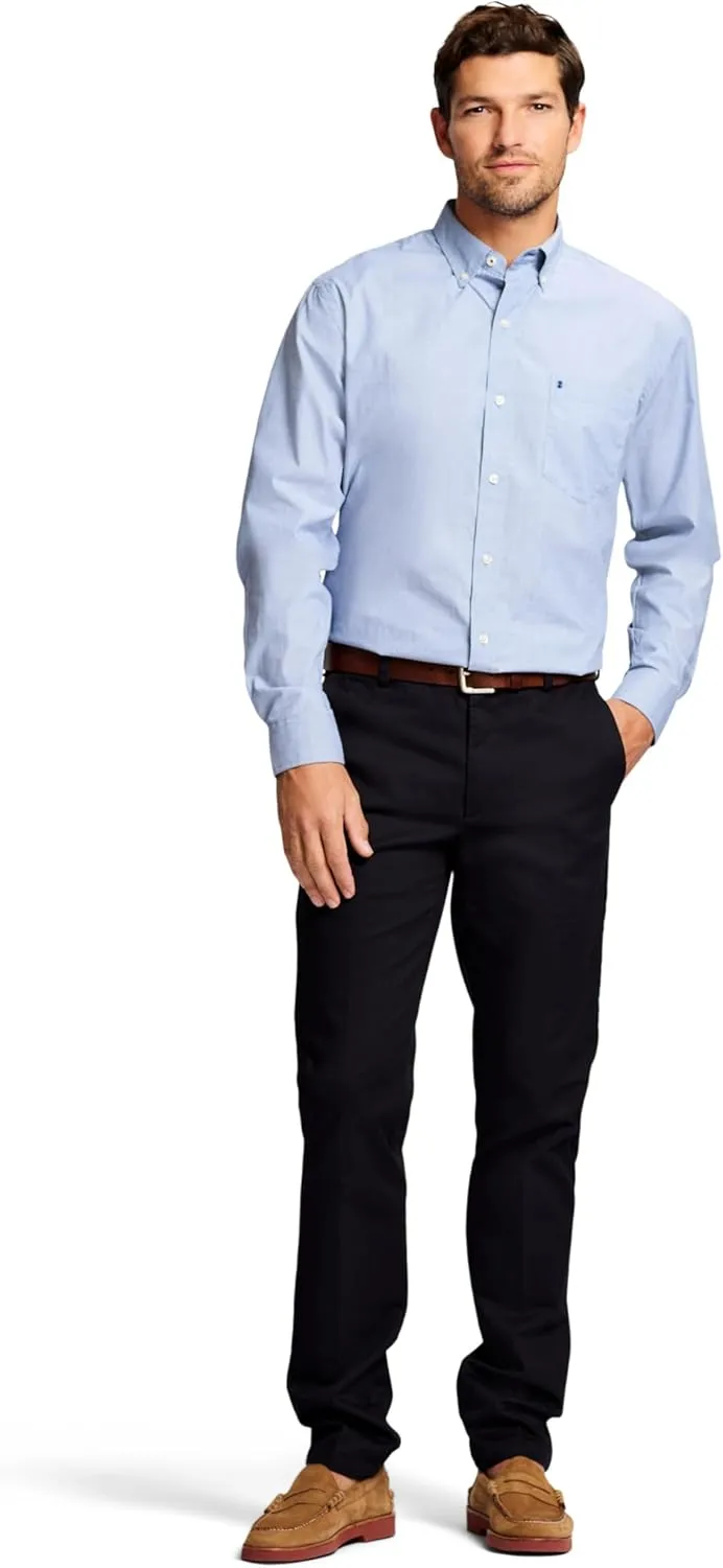 IZOD Men's American Chino Flat Front Slim Fit Pant