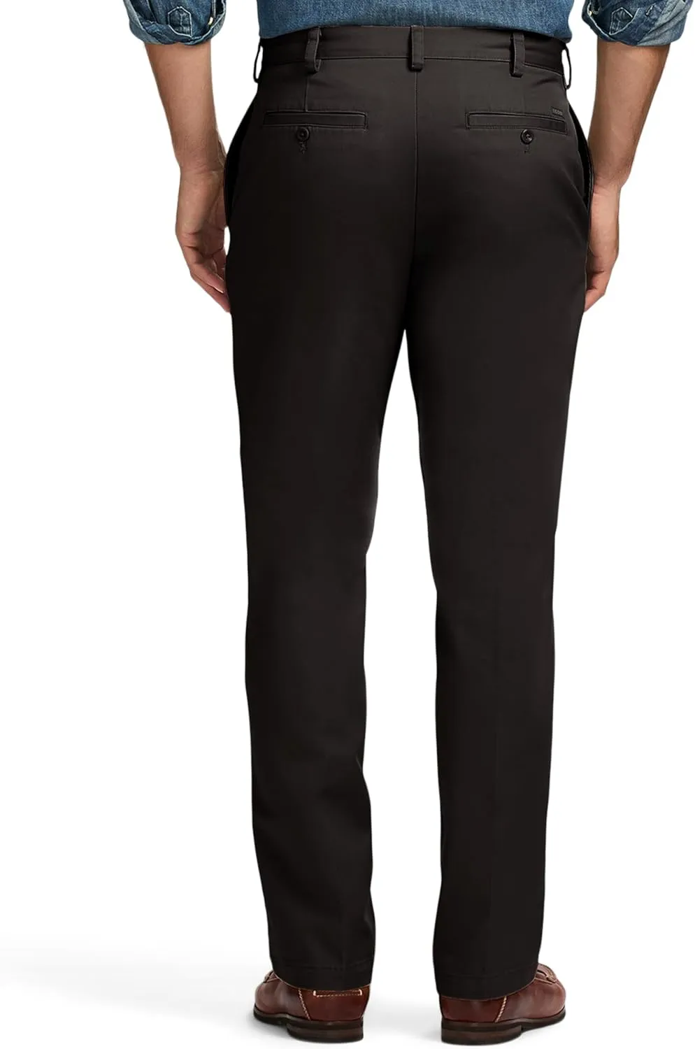 IZOD Men's American Chino Flat Front Slim Fit Pant