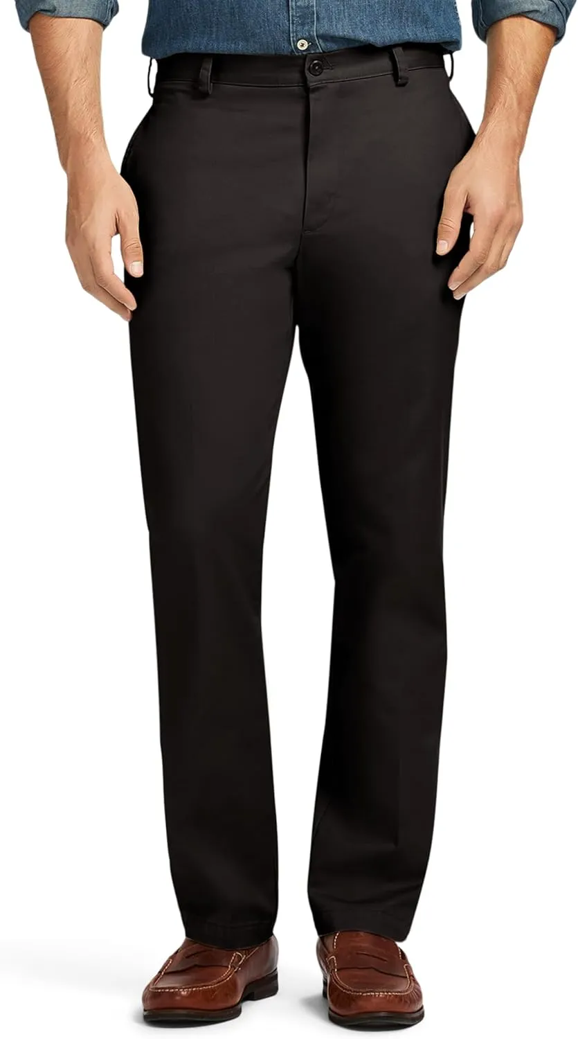 IZOD Men's American Chino Flat Front Slim Fit Pant