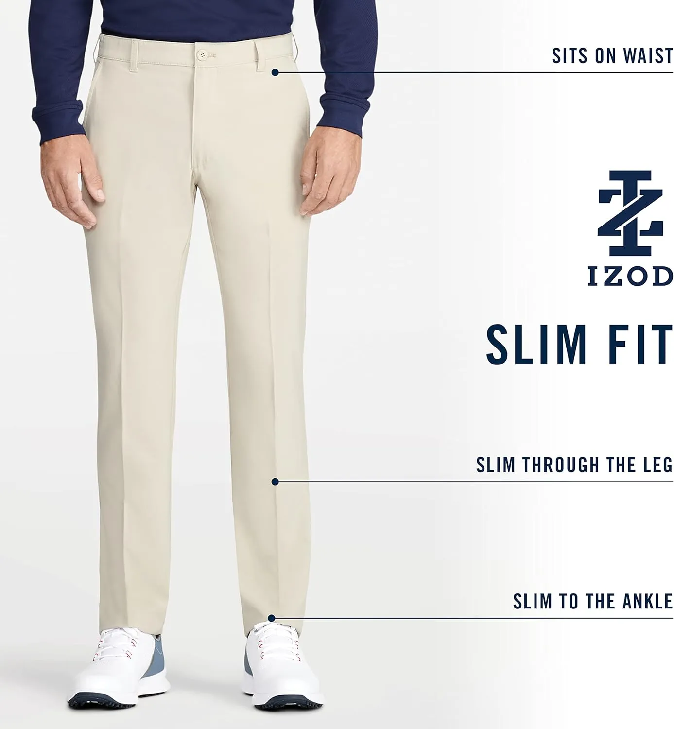 IZOD Men's Golf Swingflex Slim Fit Pant