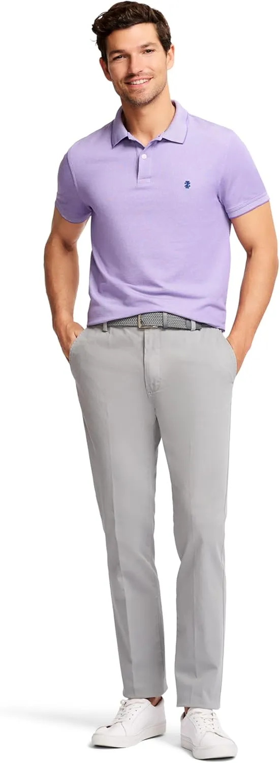 IZOD Men's Saltwater Stretch Flat Front Straight Fit Chino Pant