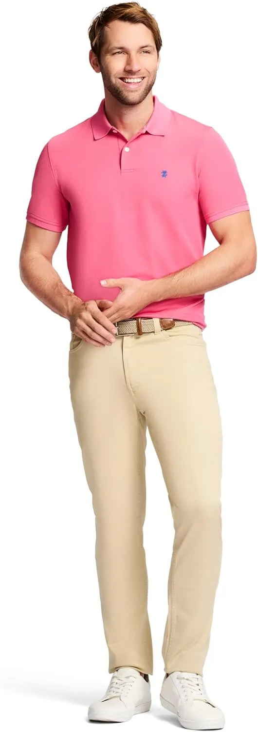 IZOD Men's Saltwater Stretch Twill 5 Pocket Straight Fit Chino Pant