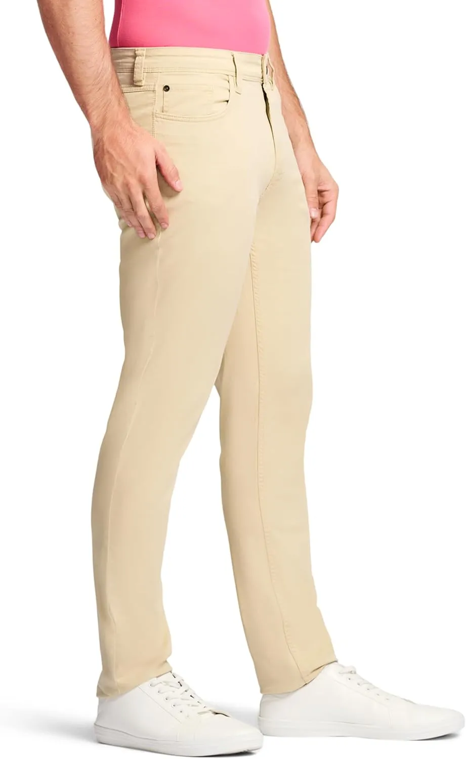 IZOD Men's Saltwater Stretch Twill 5 Pocket Straight Fit Chino Pant
