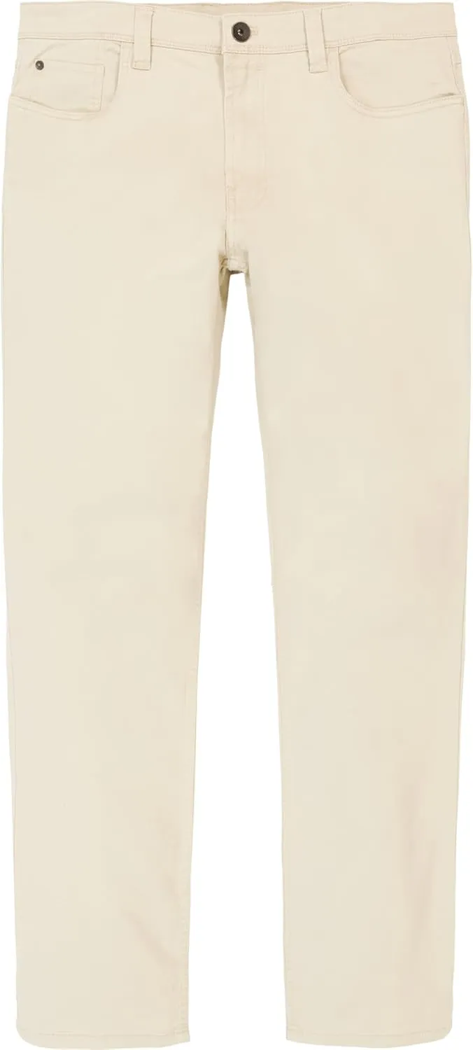 IZOD Men's Saltwater Stretch Twill 5 Pocket Straight Fit Chino Pant