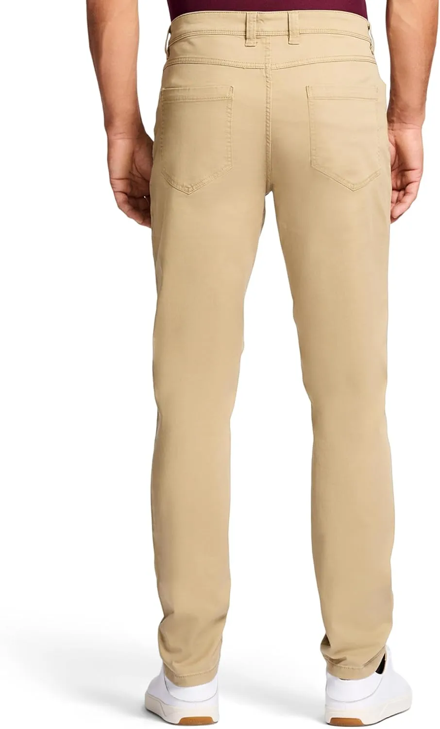 IZOD Men's Saltwater Stretch Twill 5 Pocket Straight Fit Chino Pant