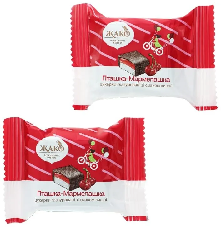 Jako Chocolate Candies Ptashka-Marmelashka with Cherry Marmalade 8.8 lb / 4 kg Product of Ukraine