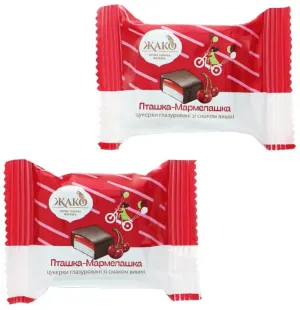 Jako Chocolate Candies Ptashka-Marmelashka with Cherry Marmalade 8.8 lb / 4 kg Product of Ukraine