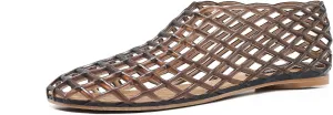 Jelly Mesh Ballet Flats for Women Clear Hollow Shoes Summer Beach Slip-on Ballerina PVC Jellies Shoes