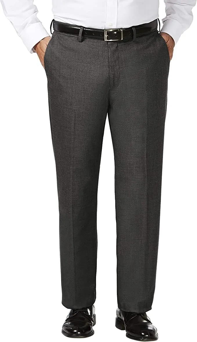 J.M. Haggar Men's Classic Fit Flat Front Dress Pant-Regular and Big & Tall Sizes