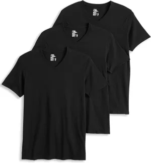 Jockey Men's Undershirt Cotton Stretch V-Neck T-Shirt - 3 Pack