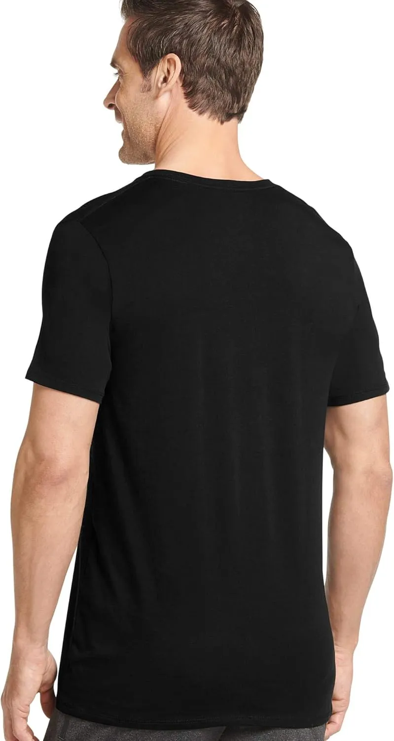 Jockey Men's Undershirt Cotton Stretch V-Neck T-Shirt - 3 Pack