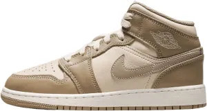 Jordan Big Kid's 1 Mid Legend LT Brown/Khaki-Phantom (HF4781 203) - 5.5