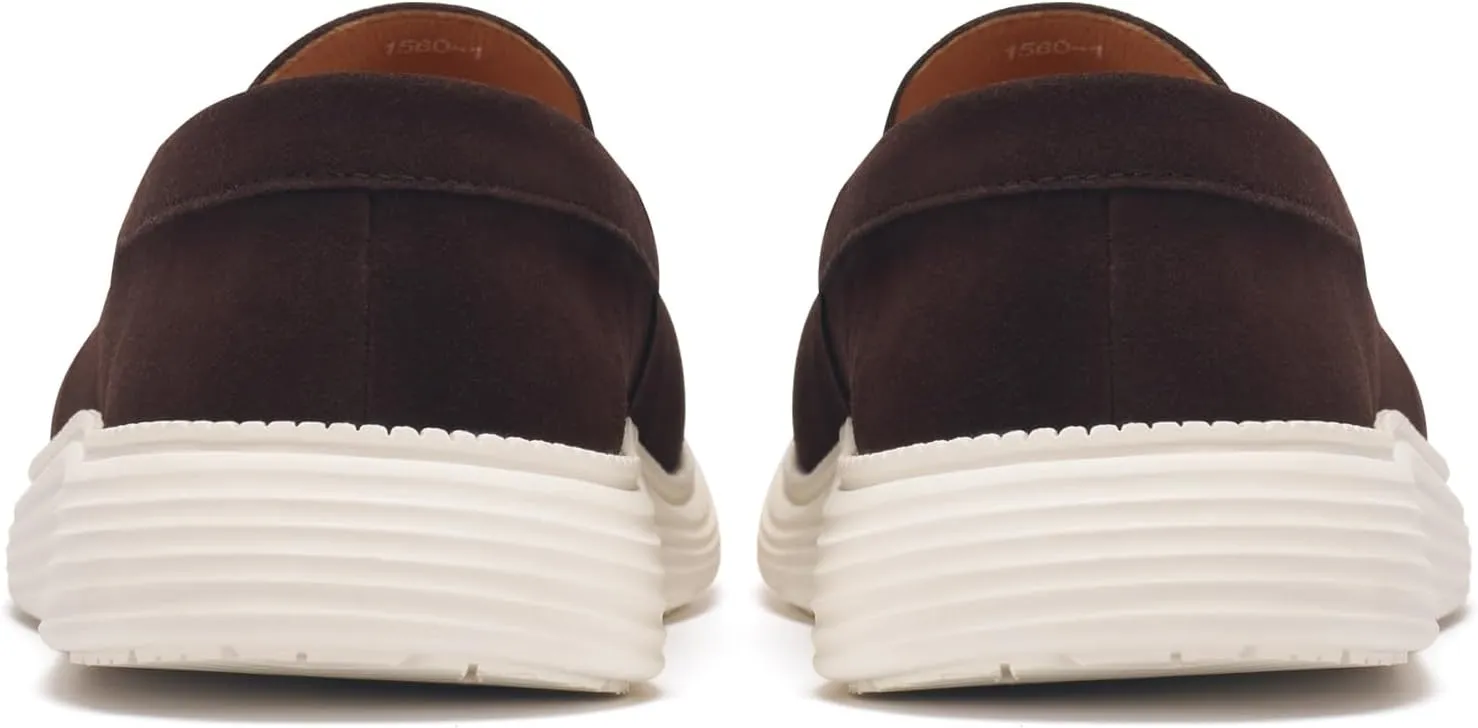 Journey West Men's Comfort Casual Slip-on Suede Leather Loafers Shoes for Men