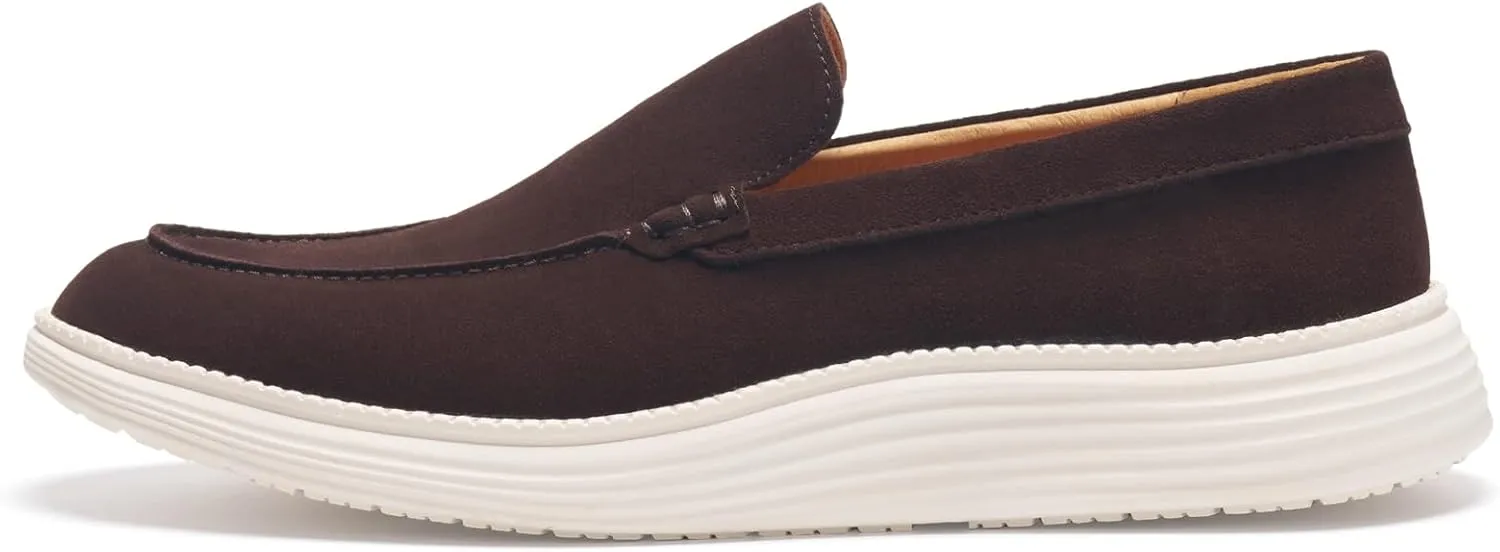 Journey West Men's Comfort Casual Slip-on Suede Leather Loafers Shoes for Men