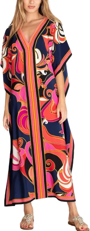 Kaftan for Women Plus Size Bathing Suit Cover up Vneck Batwing Dress Loose fit Moroccan Caftan mumu Dresses