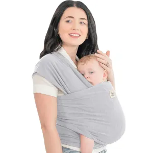 KeaBabies Baby Wrap Carrier - All in 1 Original Baby Carrier Newborn to Toddler Sling, Easy to Wear, Hands Free Bonding, Lightweight, Breathable Infant Wraps (Ash Gray)