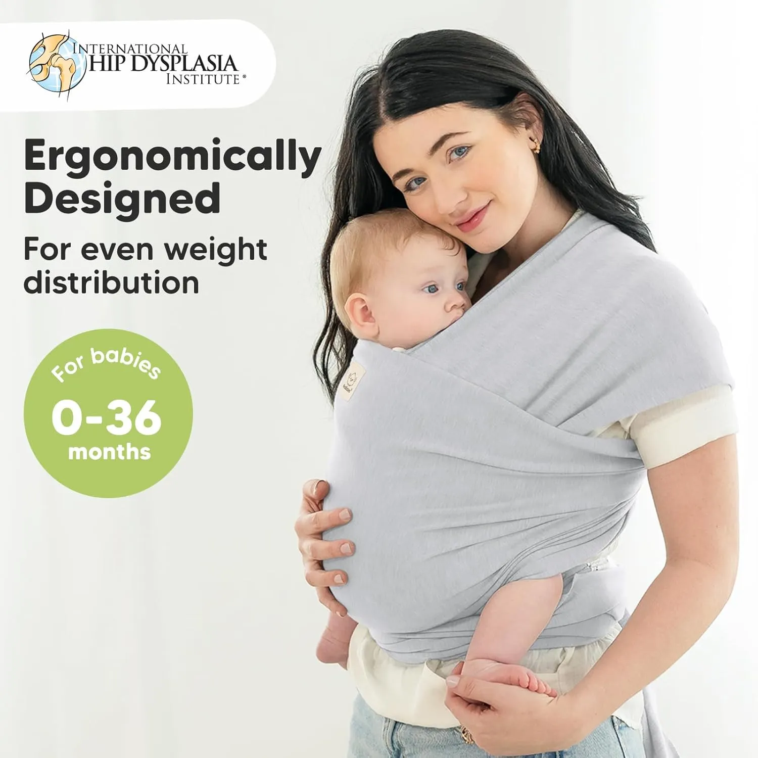 KeaBabies Baby Wrap Carrier - All in 1 Original Baby Carrier Newborn to Toddler Sling, Easy to Wear, Hands Free Bonding, Lightweight, Breathable Infant Wraps (Ash Gray)