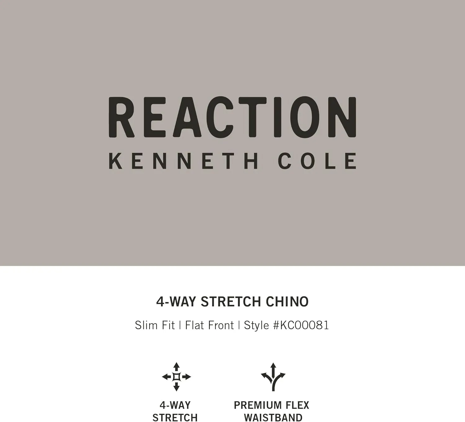 Kenneth Cole Men's Slim Fit Stretch Casual Pant