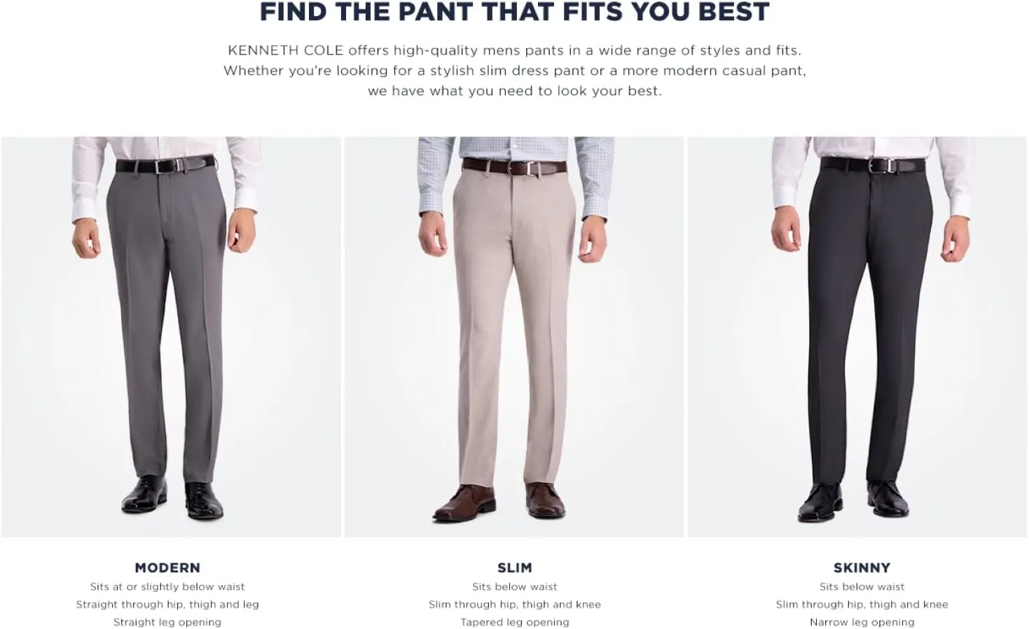 Kenneth Cole Men's Slim Fit Stretch Casual Pant