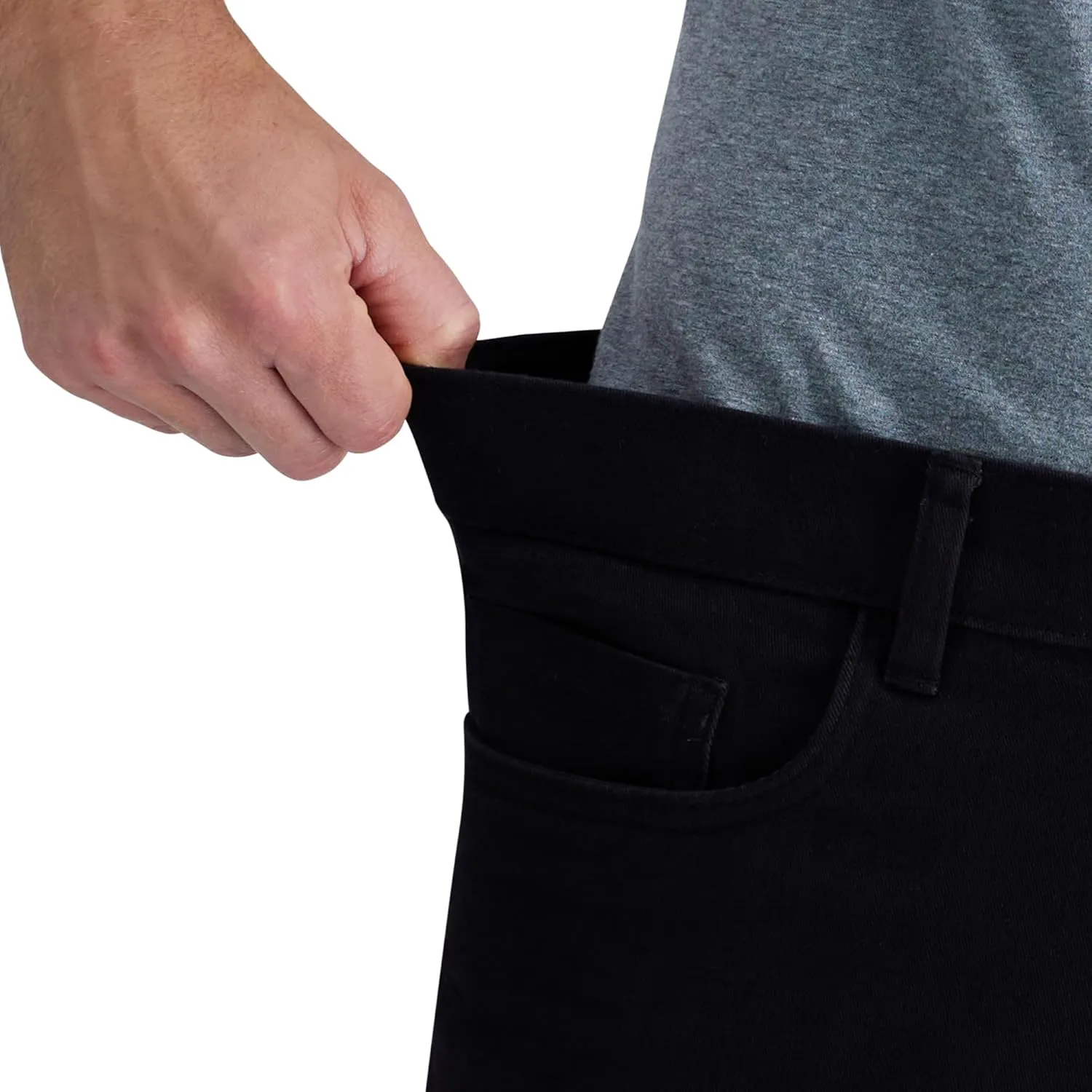 Kenneth Cole REACTION Men's Flex Waist Slim Fit 5 Pocket Casual Pant-Regular and Big and Tall