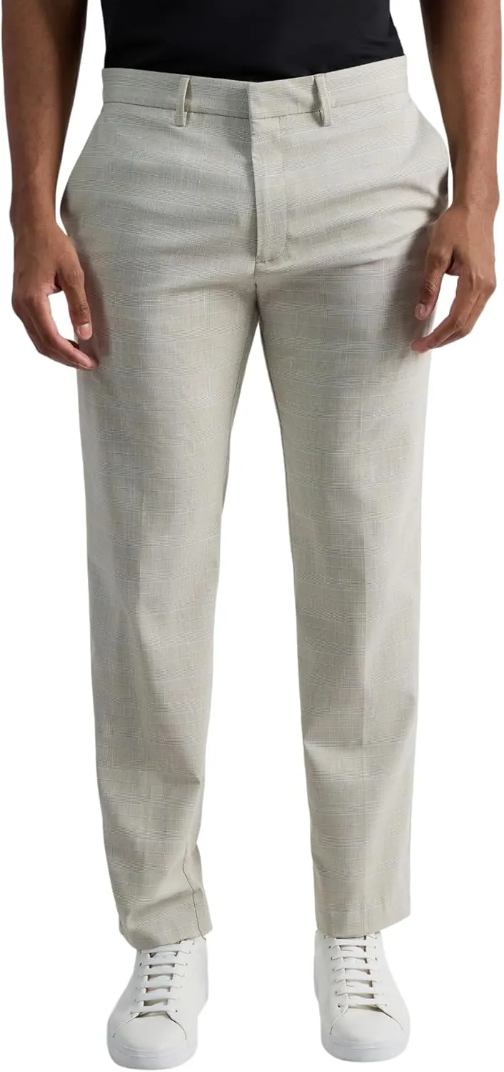 Kenneth Cole REACTION Men's Premium Flex Slim Fit Dress Pant-Patterns and Solids