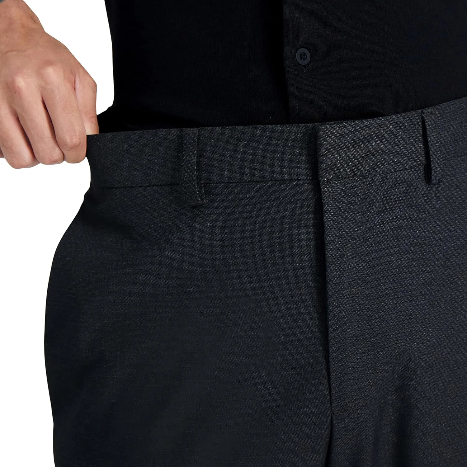 Kenneth Cole REACTION Men's Stretch Weave Slim Fit Dress Pant
