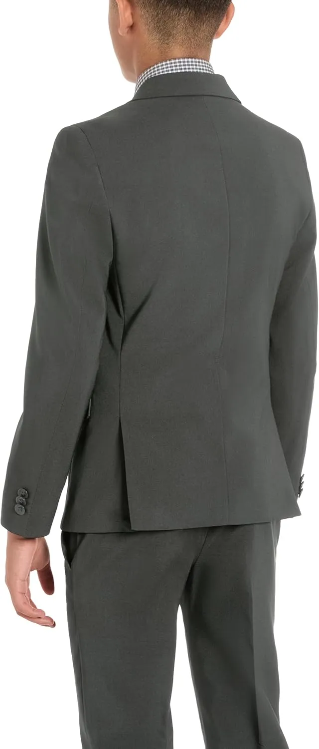 Kenneth Cole REACTION Slim Fit Suit: Formal Jacket & Pants Set for Boys, Sizes 8-20