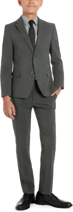 Kenneth Cole REACTION Slim Fit Suit: Formal Jacket & Pants Set for Boys, Sizes 8-20