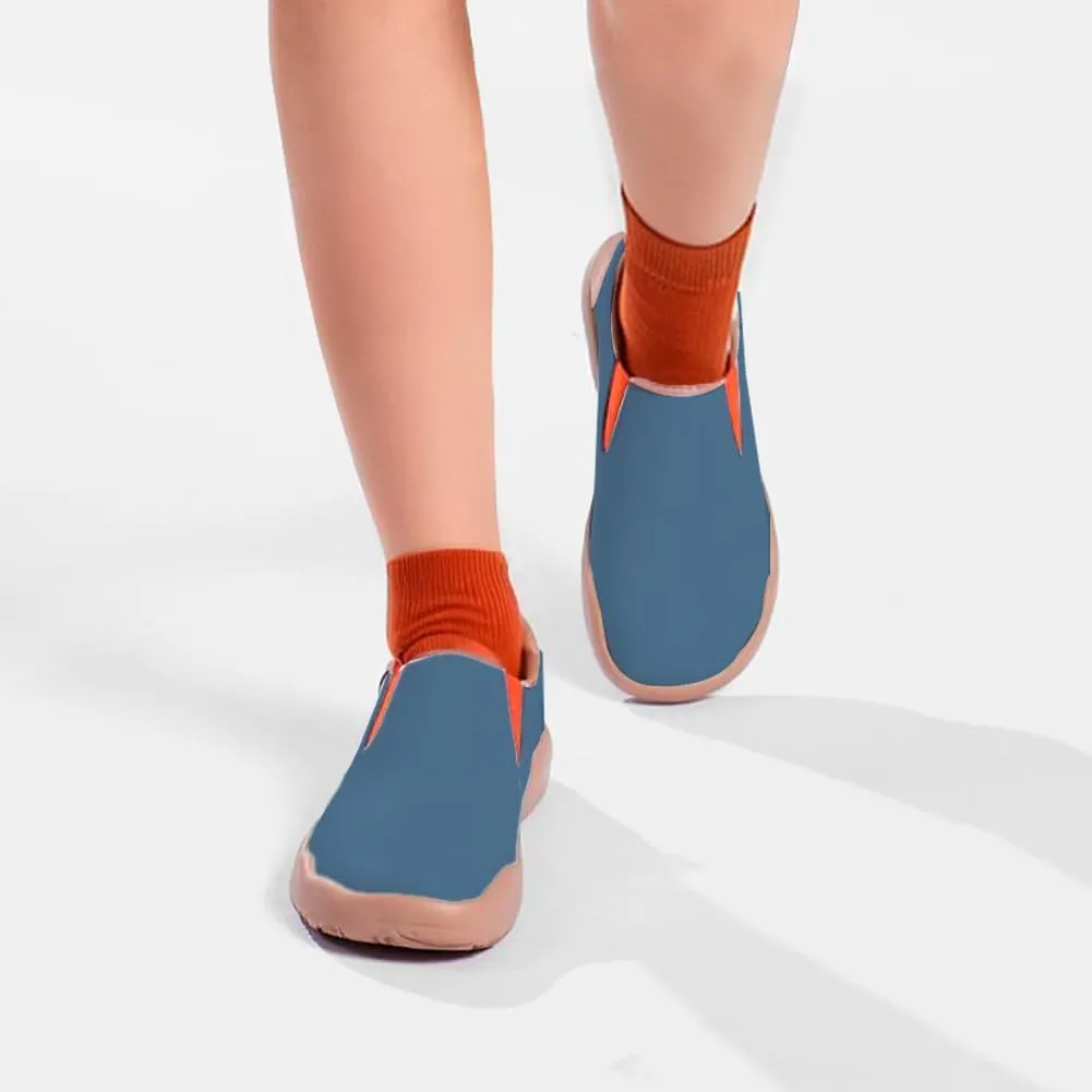 Kids Slip On Sneakers Girls Boys Campus Solid Color Loafers Casual Walking Shoes