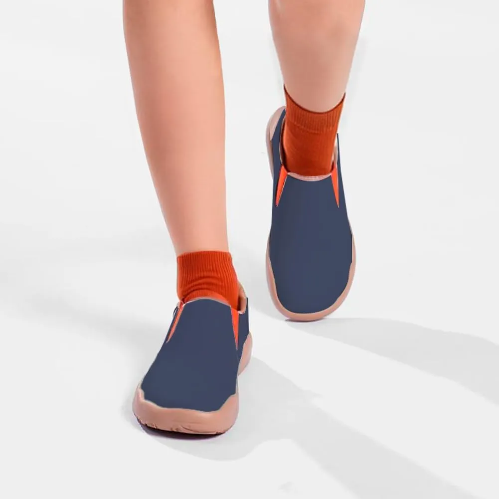 Kids Slip On Sneakers Girls Boys Campus Solid Color Loafers Casual Walking Shoes