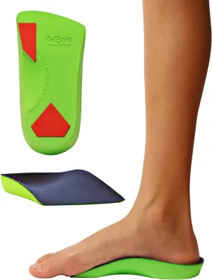 KidSole 3/4 Length Neon Shield Arch Support Insole for kids with foot pronation, flat feet, or any other undiagnosed arch support issues (Big Kids Size US 4-7.5)