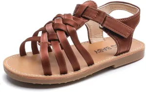 Komfyea Girl Summer Cute Wrap Toe Toddler Soft Flower Flat Beach Sandal Shoes