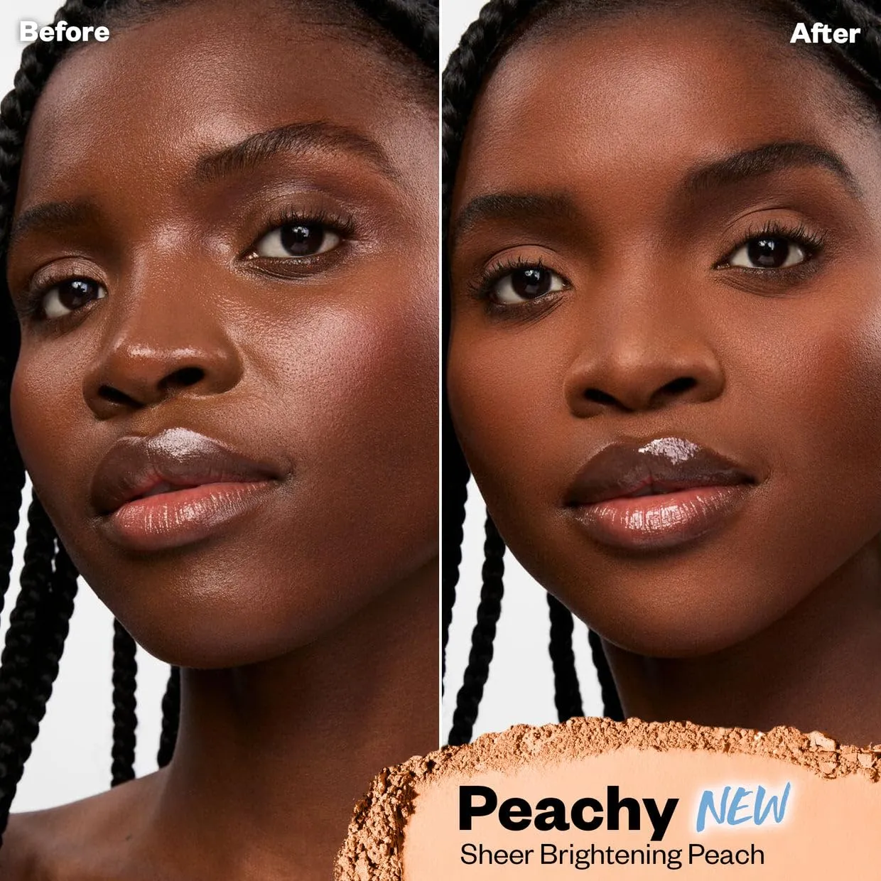 Kosas Cloud Set Face Brightening Powder - Pressed Brightening Powder, Smooths Shine Control, Coverage for Dark Undereye & Uneven Skin - Lightweight Setting Powder - Peachy (Sheer Brightening Peach)