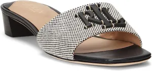 Lauren Ralph Lauren Women's Fay Canvas & Leather Sandal