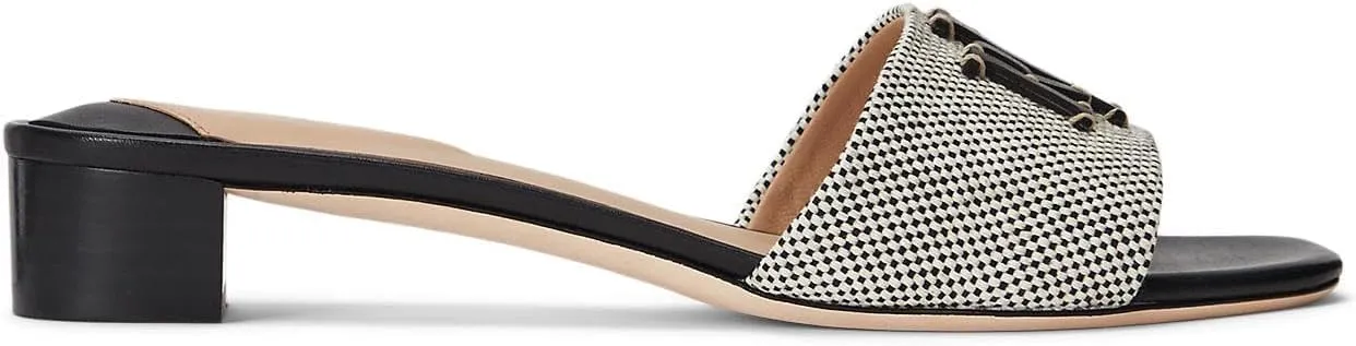 Lauren Ralph Lauren Women's Fay Canvas & Leather Sandal