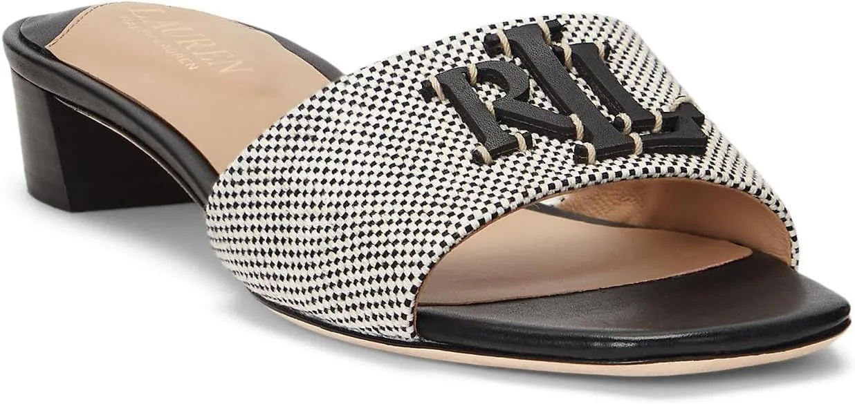 Lauren Ralph Lauren Women's Fay Canvas & Leather Sandal