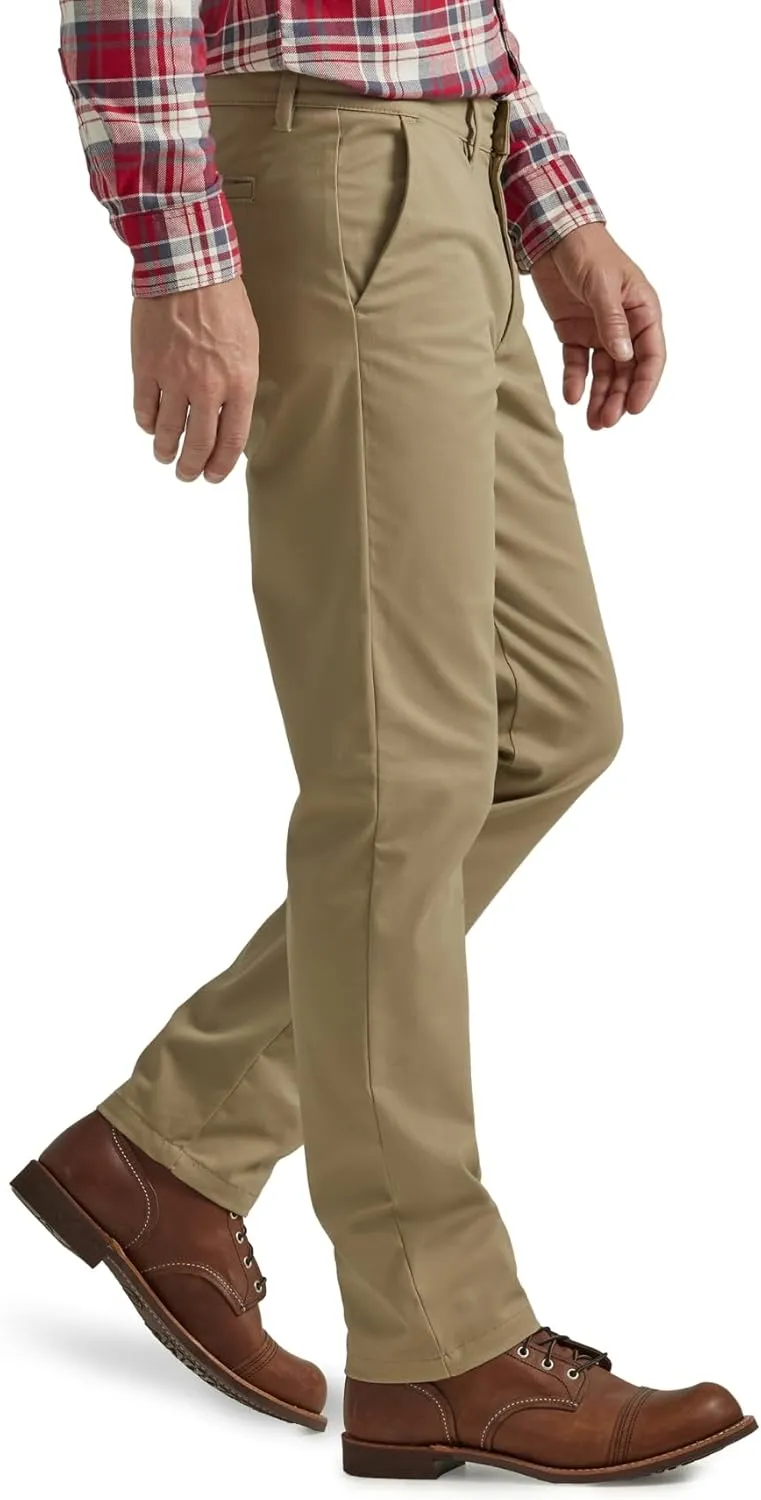 Lee Men's Flat Front Slim Straight Pant