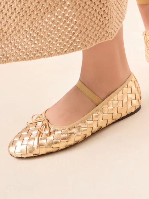 Leonie Soft Ballet Flat - Gold