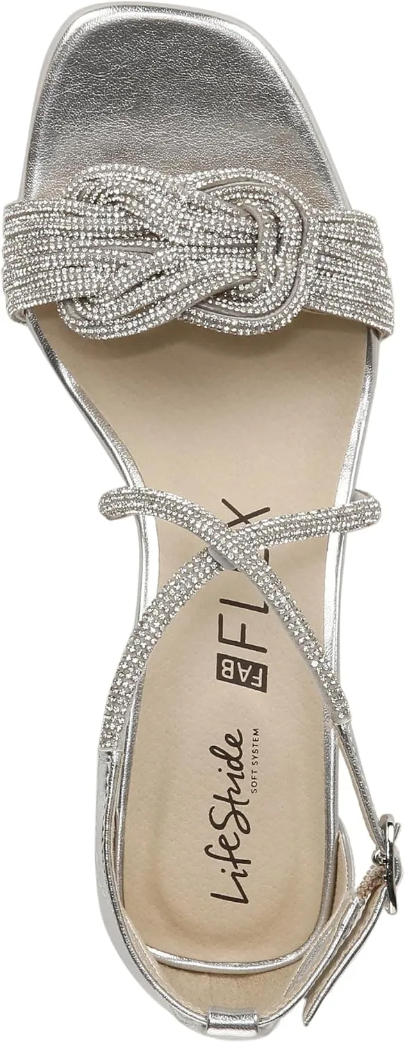 Lifestride Women's Captivate Strappy Block Heel Dress Sandal